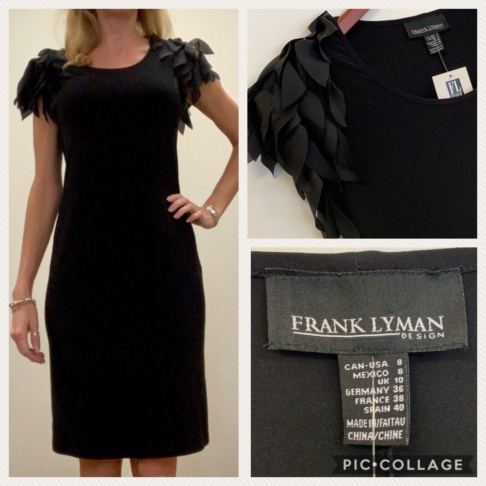 NWT Frank Lyman formal black party evening dress
